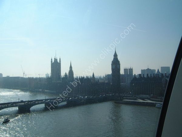 View of Westminster & House of Parliament from London Eye, London